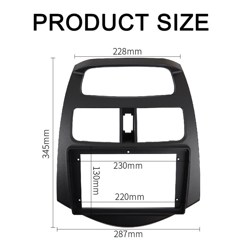 DVD Khung Cách Ly Hợp Radio 9 Inch Cho Xe Chevrolet Spark 2010-2013