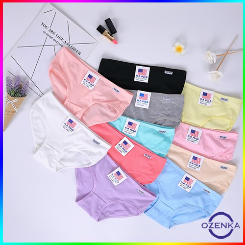 Quần lót nữ cotton 100% kháng khuẩn thông hơi size L XL xuất Mỹ NUTA 051