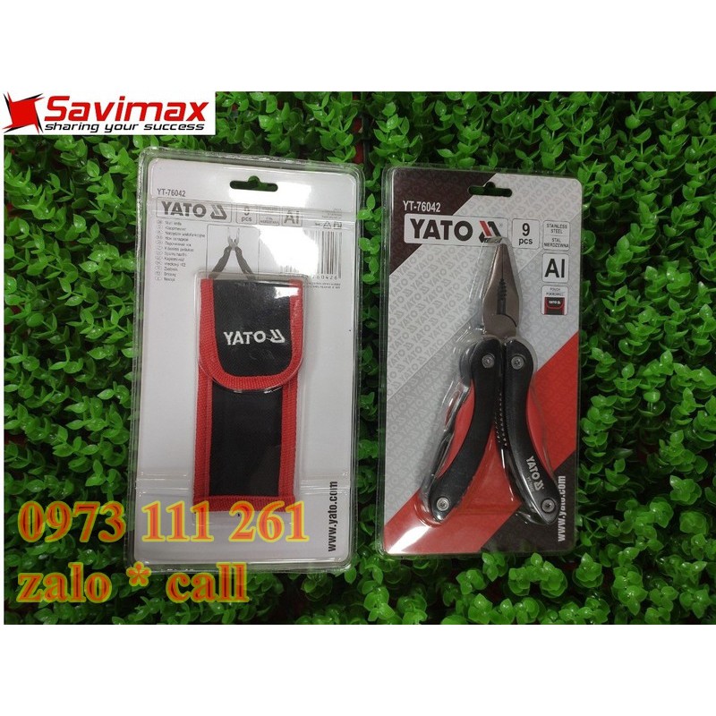 Bộ kìm đa năng 9 trong 1 Yato YT-76042