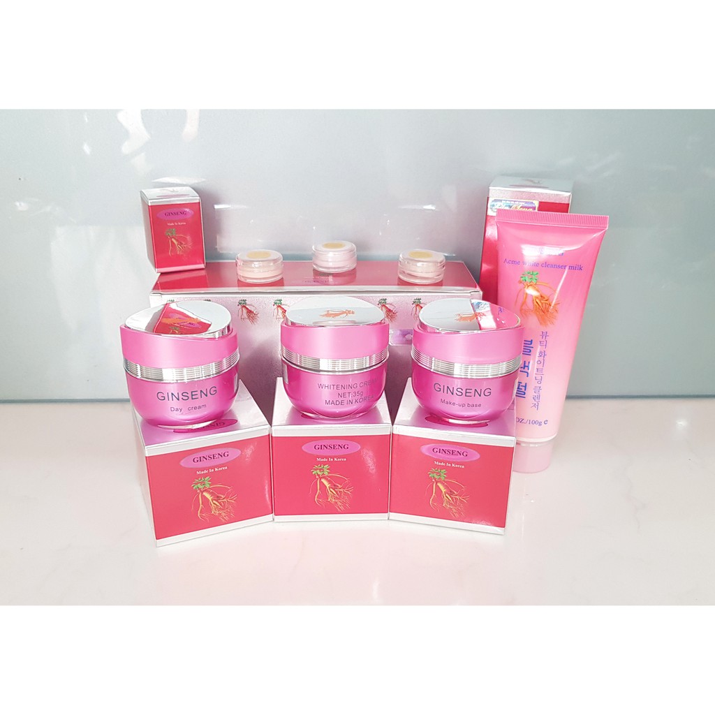 Mỹ phẩm Ginseng, Kem nám ginseng trắng da, sạch nám chiết xuất từ nhân sâm Hàn Quốc