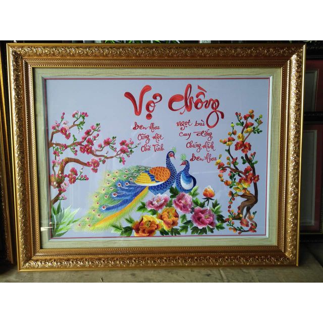 Tranh thêu sẵn(TRANH VỢ CHỒNG)