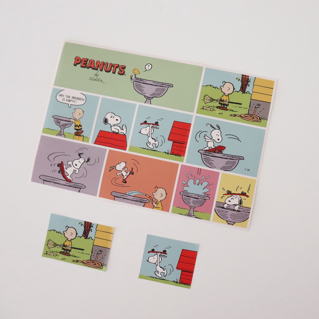 Nhãn dán hình Snoopy hoạt hình dễ thương dùng để trang trí