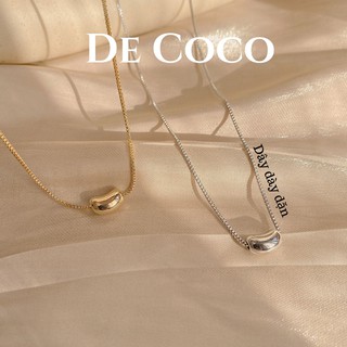 Vòng cổ nữ, dây chuyền nữ hạt đậu may mắn Lucky Bean Decoco.accessories