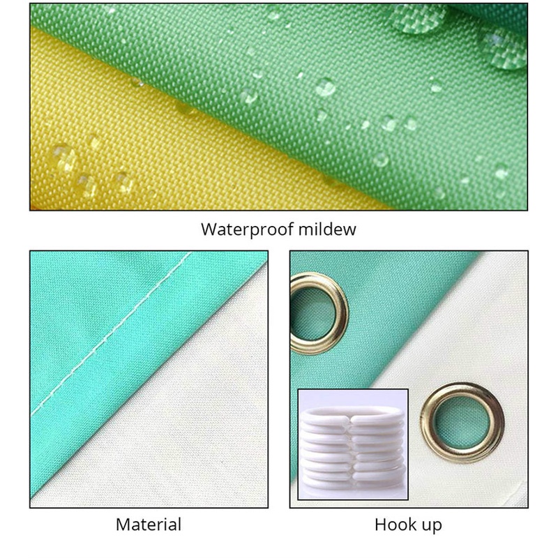 Rèm Cửa Nhà Tắm Chất Liệu Polyester In Hình Mèo Hoạt Hình Vui Nhộn