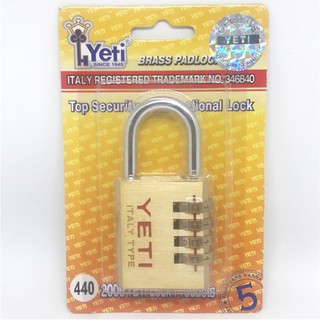 Khóa số YETI 40mm chính hãng - khóa 4 số