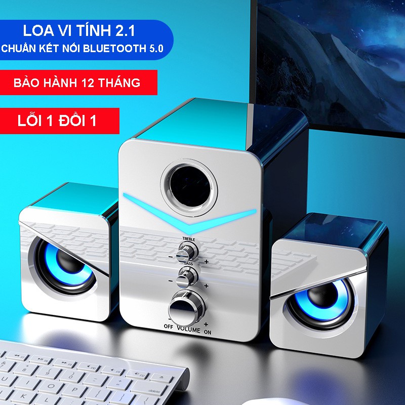 Loa Vi Tính 2.1 Gaming NOCI D-221 Super Bass Phiên Bản Cao Cấp Dùng Cho Máy Tính PC Laptop Điện Thoại