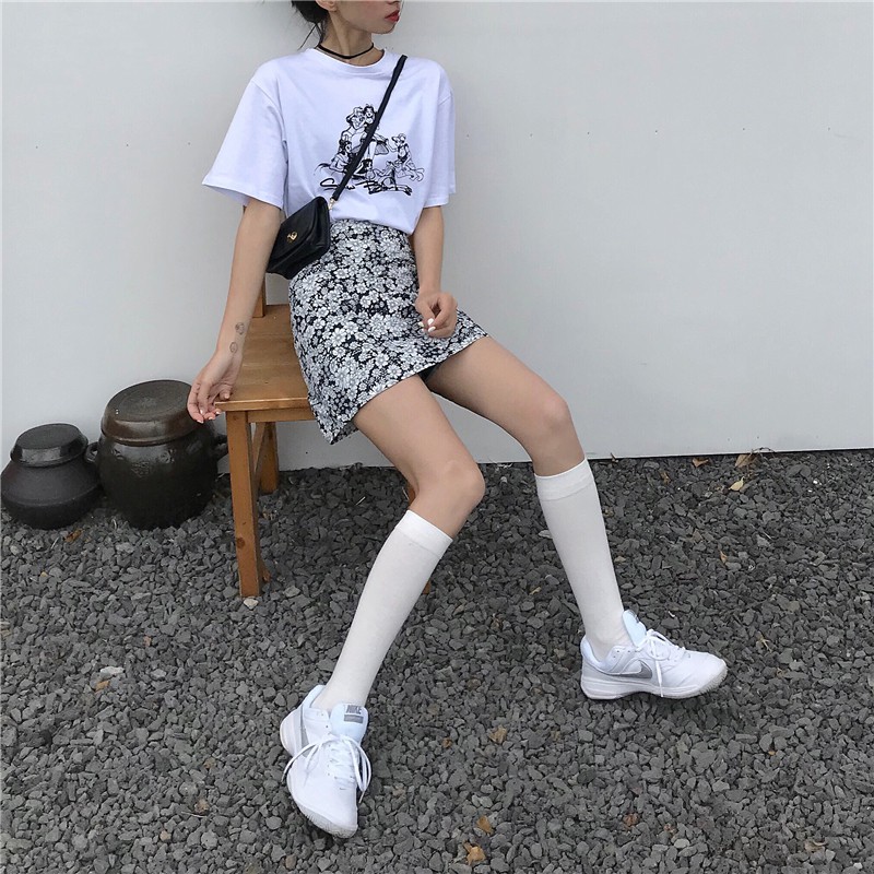 Short skirt / retro short skirt / floral short skirt | BigBuy360 - bigbuy360.vn