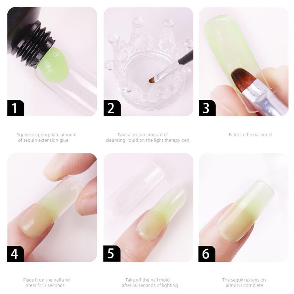 SOFTNESS Hot Luminous Fluorescent Color Nail Builder Gel Nail Extension UV Gel Glow In the Dark French Manicure UV LED|Gel Extend Builder