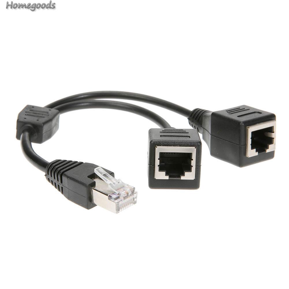 Đầu Chia Rj45 Male Sang 2 Female | BigBuy360 - bigbuy360.vn