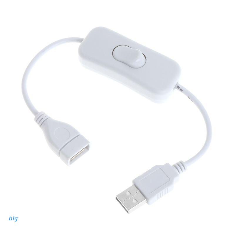 Dây cáp mở rộng USB 2.0 A sang đầu âm 28cm có công tắc ON OFF