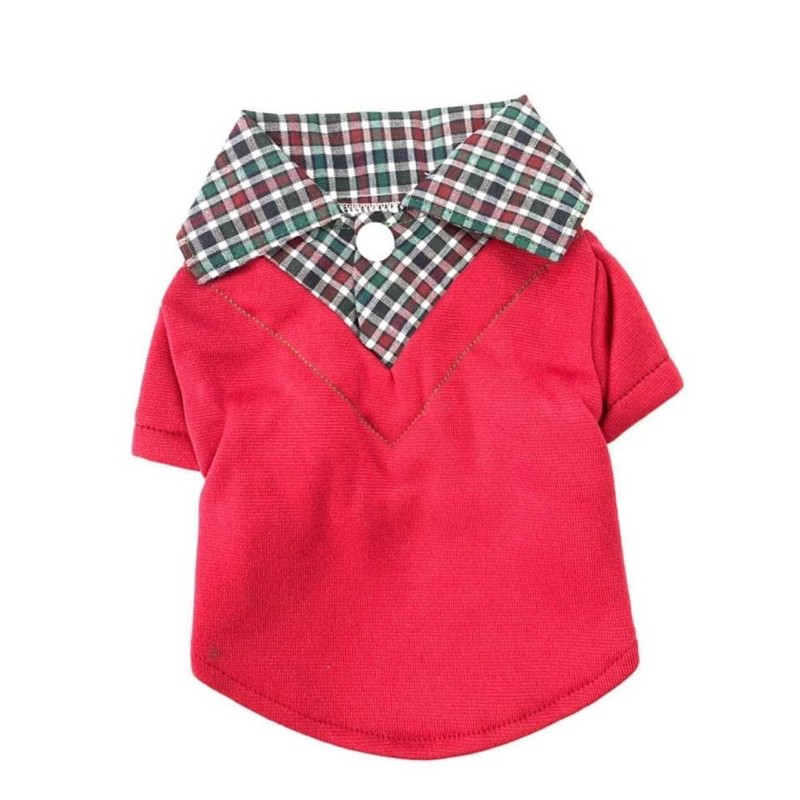 Áo thun cổ sơmi cho thú cưng