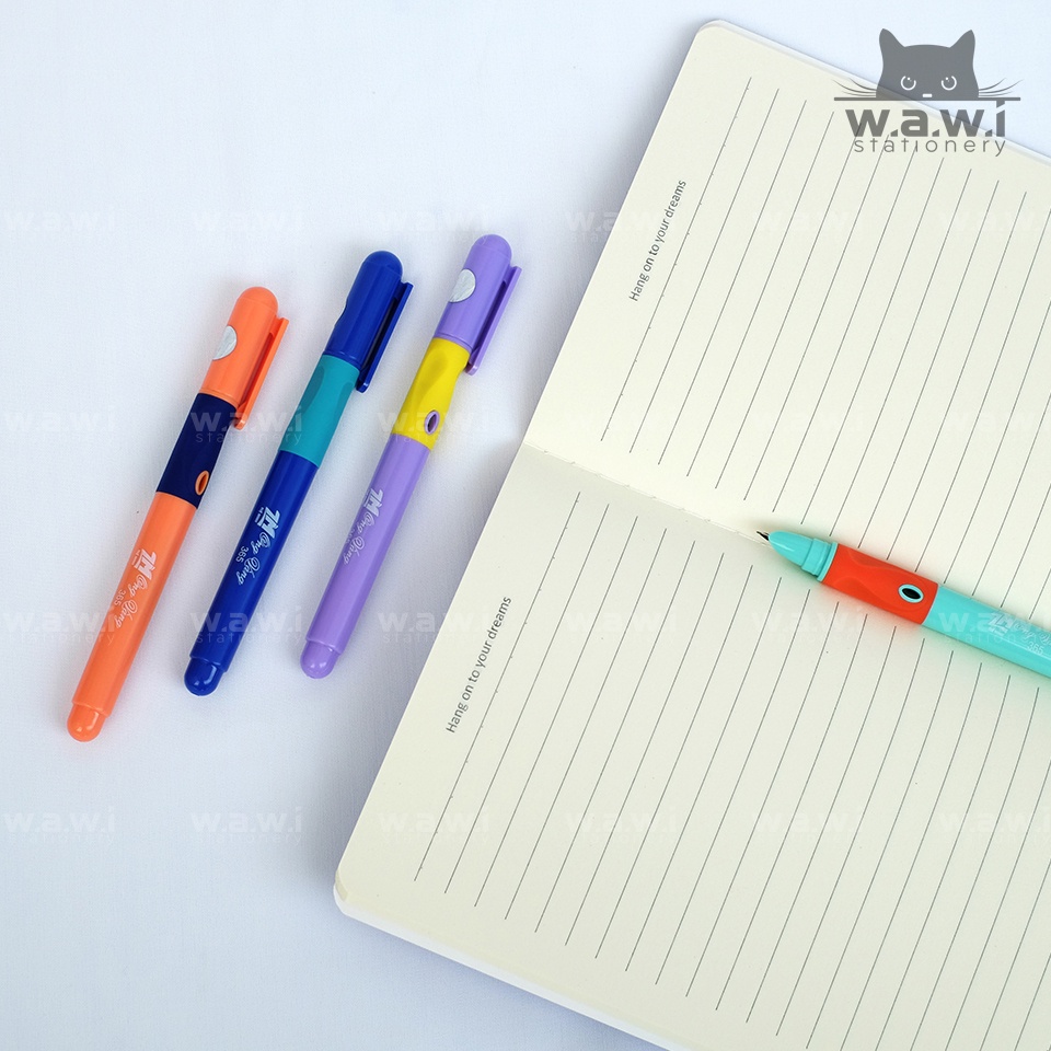 Bút máy luyện chữ Ong vàng , ngòi kim tinh mài êm cho bé