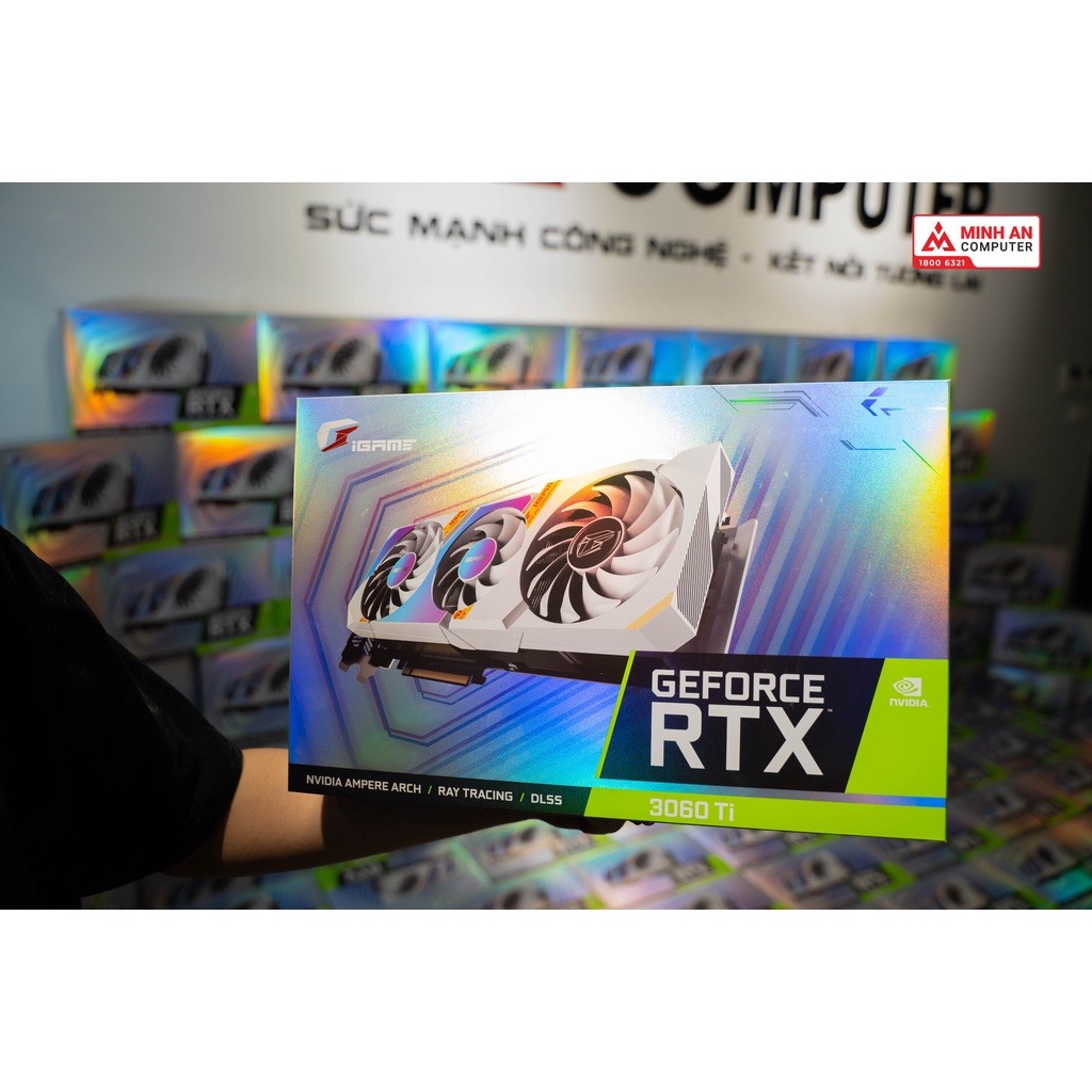 Card màn hình Colorful iGame GeForce RTX 3060 Ti Ultra W OC-V