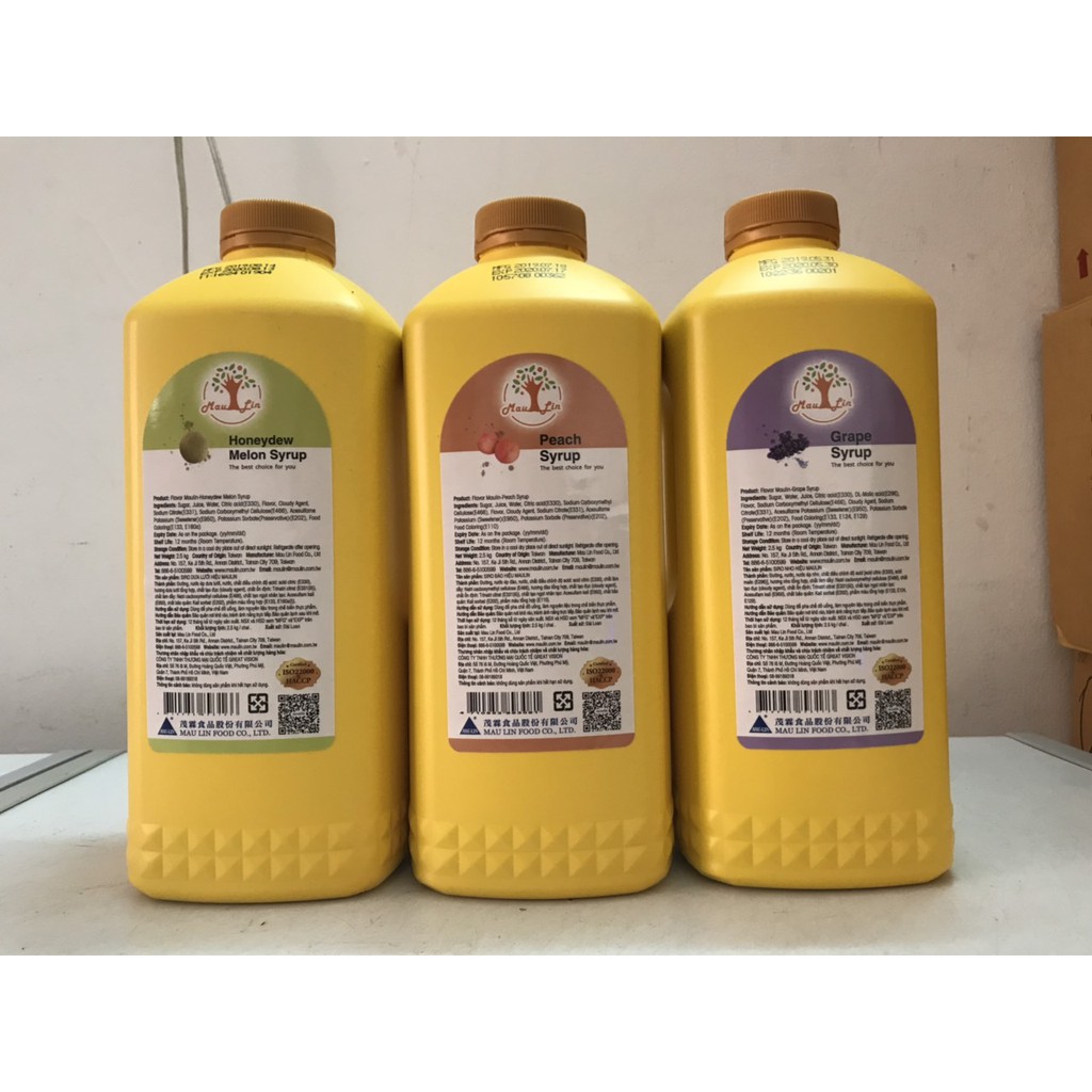 Siro/Syrup Dưa lưới MAULIN 2,5Kg - 4710953893166