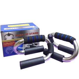 Dụng Cụ Hít Đất Cầm Tay – Dụng Cụ Chống Đẩy Inox Cầm Tay Cao Cấp Hãng miDoctor – mi01 (Đường Kính Khung 22MM)