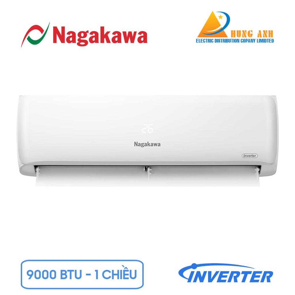 Điều hòa Nagakawa Inverter 1 chiều 9000 BTU NIS-C09R2H08