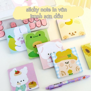 Sticky Note Giấy Nhớ In Vân Sơn Dầu