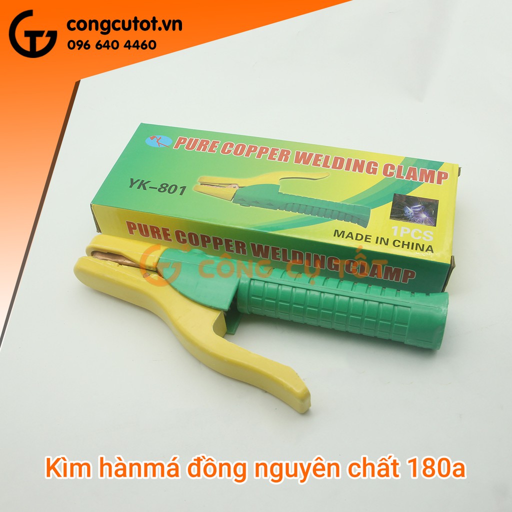 Kìm hàn má đồng nguyên chất YK-801 800 Ampe