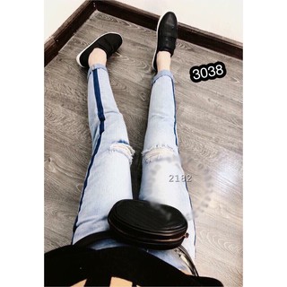 Quần Bò Nữ Rách Cao Cấp OHS3038