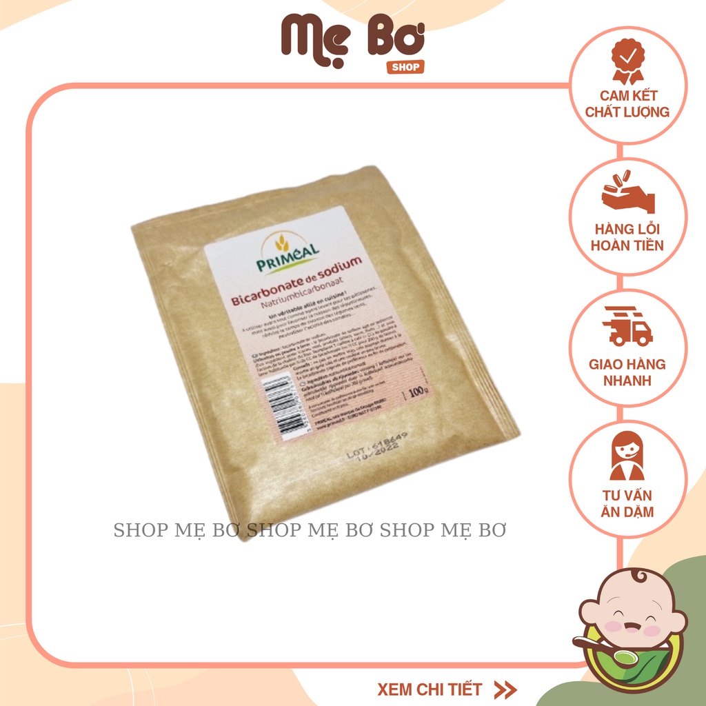 BAKING SODA - MUỐI NỞ HỮU CƠ (có gói lẻ 100g)