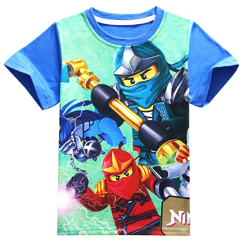 Lego Áo Thun Tay Ngắn In Hình Ninjago Thời Trang Mùa Hè Cho Bé Trai