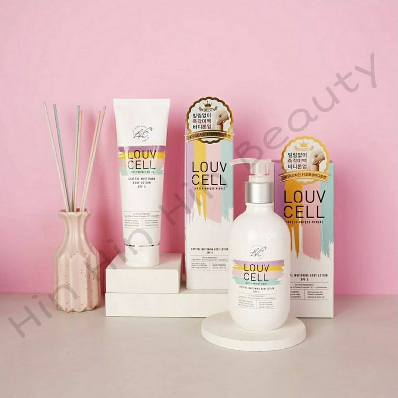 [Chính hãng] Kem dưỡng trắng da body Louv Cell Crystal Whitening Body Lotion 120ml