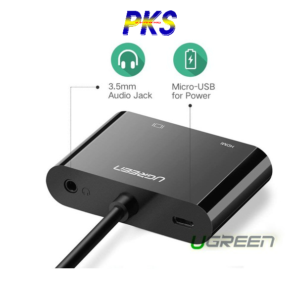 Cáp Mini HDMI To HDMI và VGA chính hãng Ugreen 40385