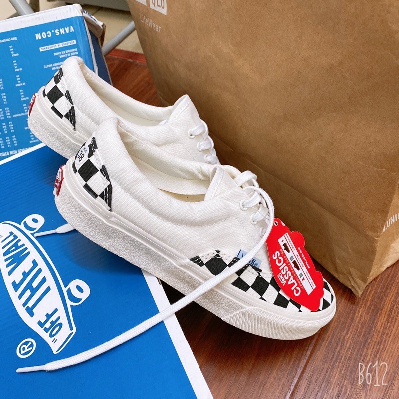 123 Giầy vans caro buộc dây 1:1 ( full box + free ship )