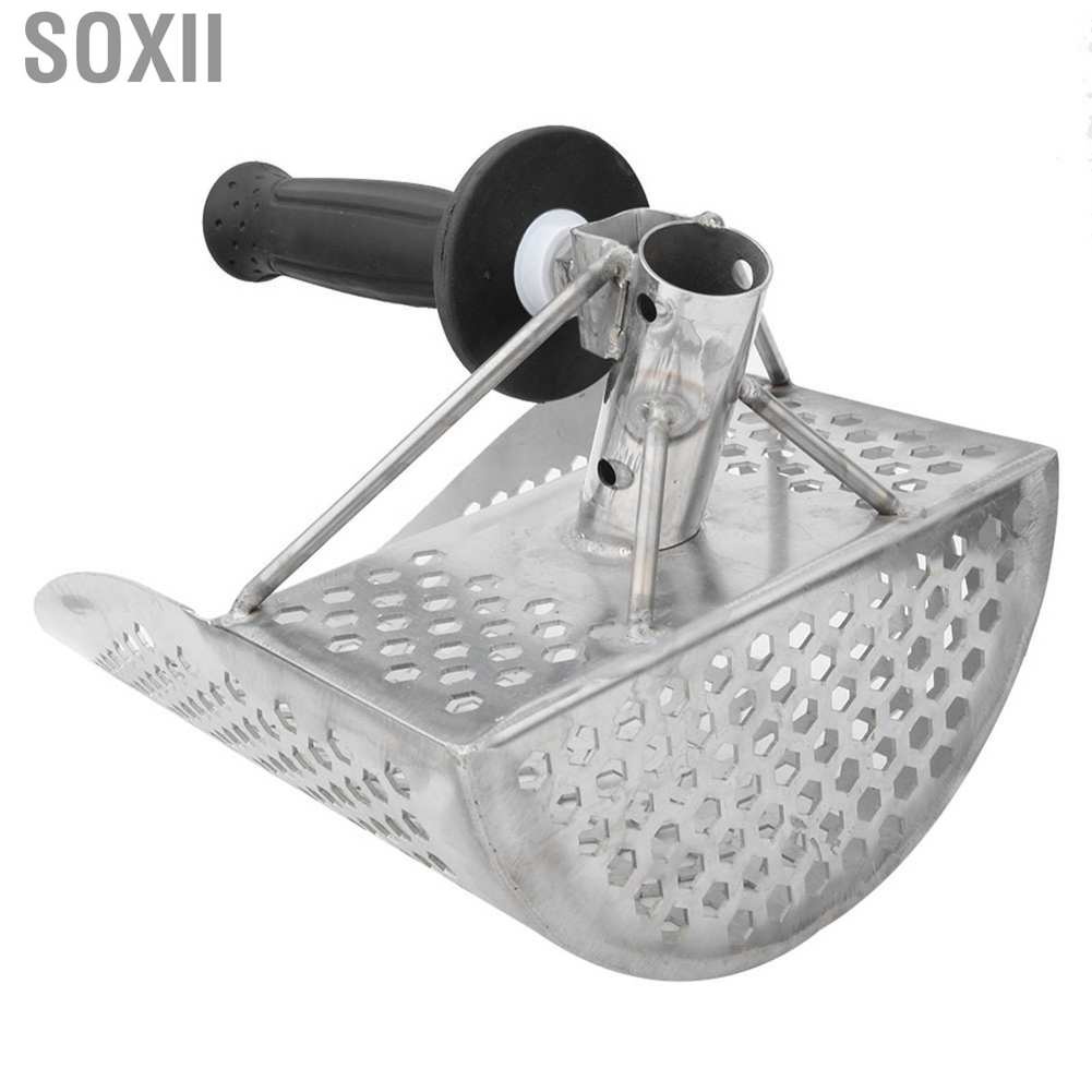 Soxii Beach Sand Scoop  Stainless Steel Lightweight Enhanced Gold Nugget Visibility for Clay Water Surf Lines
