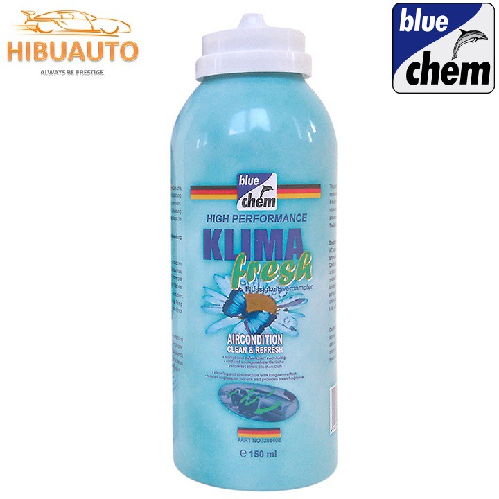 Dung Dịch Khử Mùi Diệt Khuẩn BLUECHEM Klima Fresh 150ml HIBUAUTO