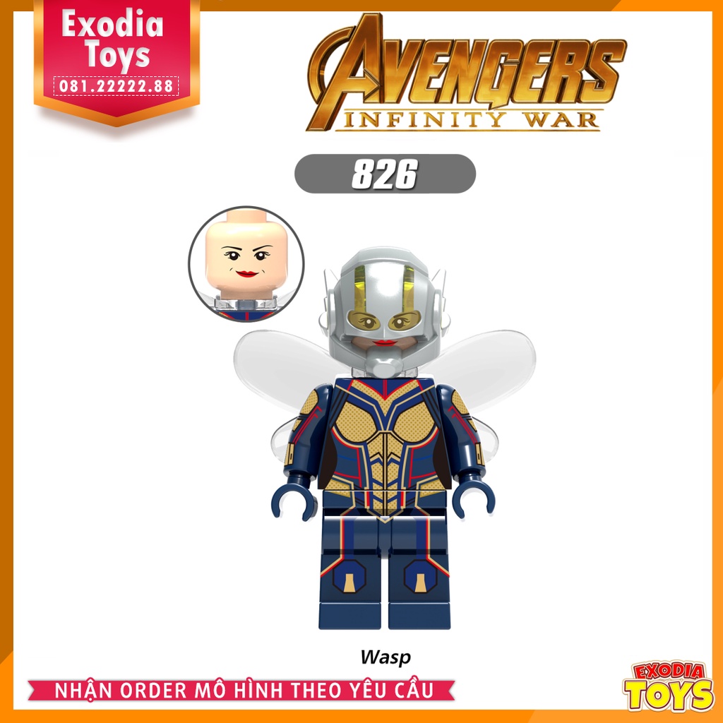 Xếp hình minifigure nhân vật siêu anh hùng Marvel Agenver Infinity War - Đồ Chơi Lắp Ghép Sáng Tạo - X0187