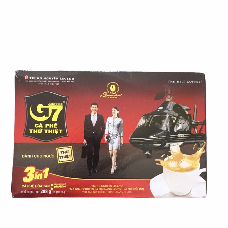 CÀ PHÊ HOÀ TAN G7 HỘP 18g[có tem]