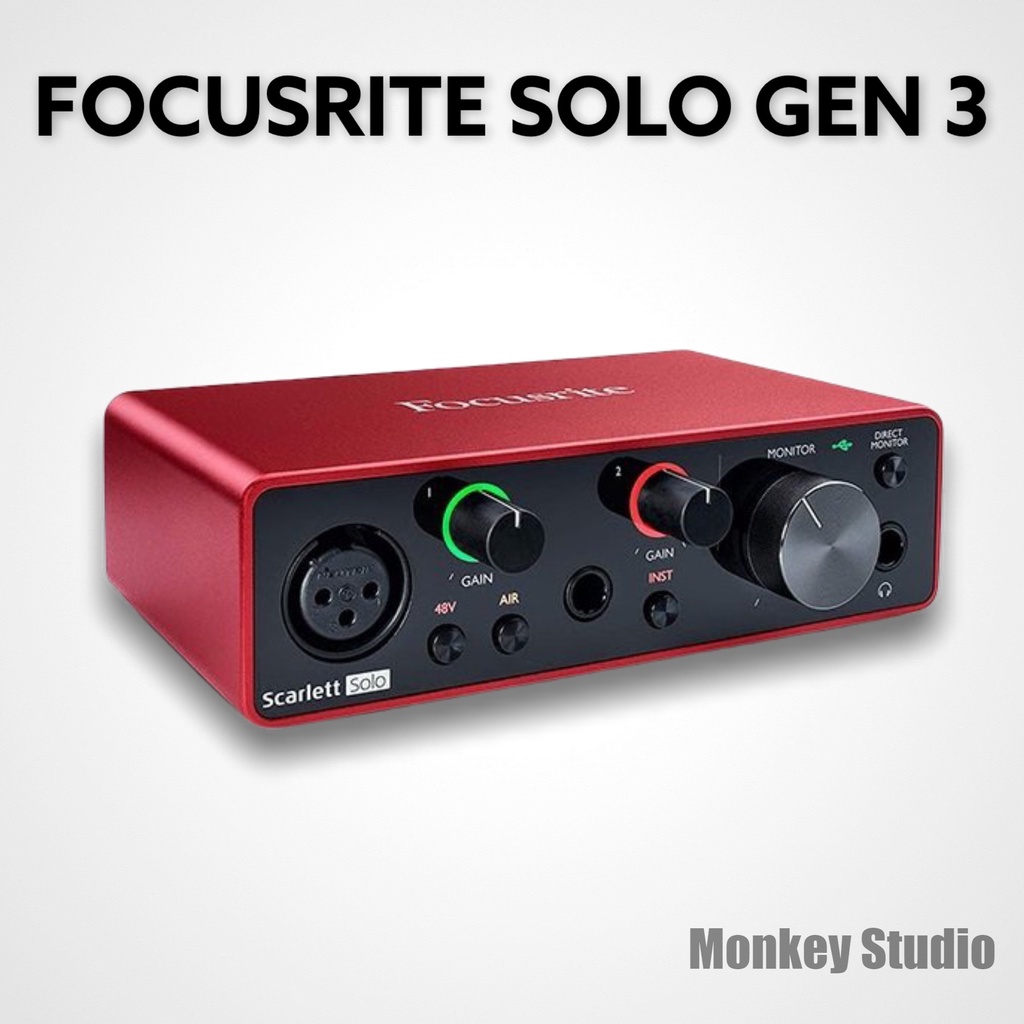 Bộ Combo Mic Thu Âm Hát Livestream Focusrite Solo Gen 3 &amp; Mic TAKSTAR PC K320 ⚡BH 1 NĂM⚡ Thu Âm Điện Thoại Máy Tính