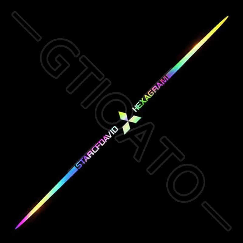 GTIOATO HìNh DáN Xe Decal DáN Xe Bảy Màu Nhãn Dán Phản Quang GiấY DáN Xe Tem Logo DáN Xe DáN Xe PhảN Quang Dán Trang Trí Xe Hơi Trang Trí Ô Tô For Mitsubishi L300 L200 Xpander Cross Outlander Attrage Xpander Lancer Space Star Mirage Mirage G4