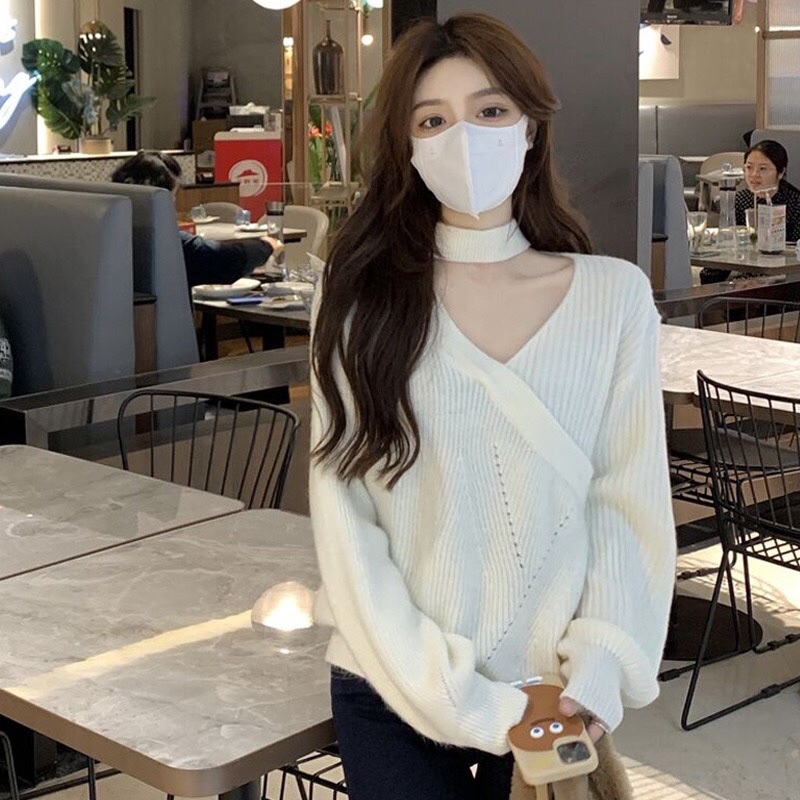 Áo Len Chéo Tay Bồng Ulzzang | BigBuy360 - bigbuy360.vn