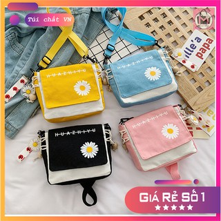 Túi vải tote ulzzang đeo chéo nữ cá tính huazhiyu tti04