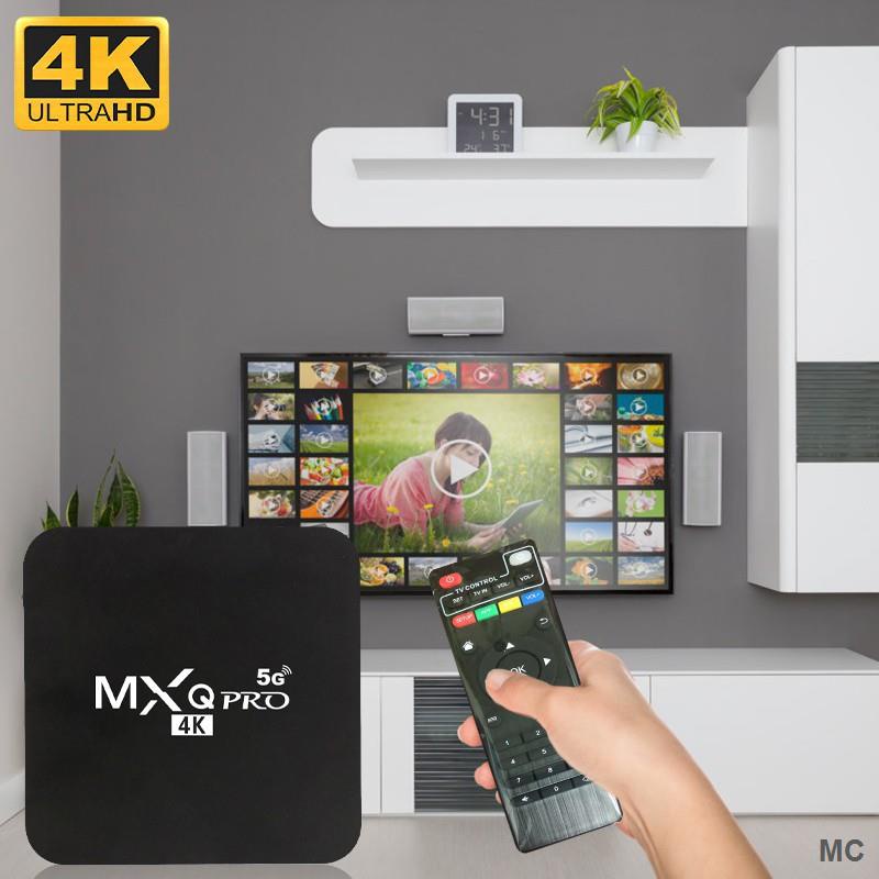 Đầu TV box MXQ Pro Thông Minh 16 + 256gb HD 4K 2.4Gw Wifi android10.1 KèM Phụ KiệN