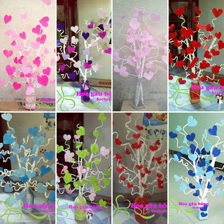 Bình hoa tình yêu trang trí bàn tiệc kí tên, binh ngau nhiên