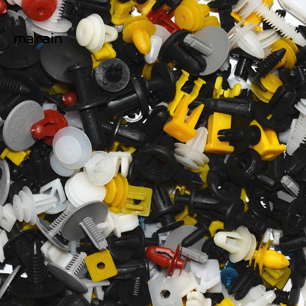 FENDER Set 100 Đinh Tán Nhựa Phụ Tùng Cao Cấp Cho Xe Ô Tô