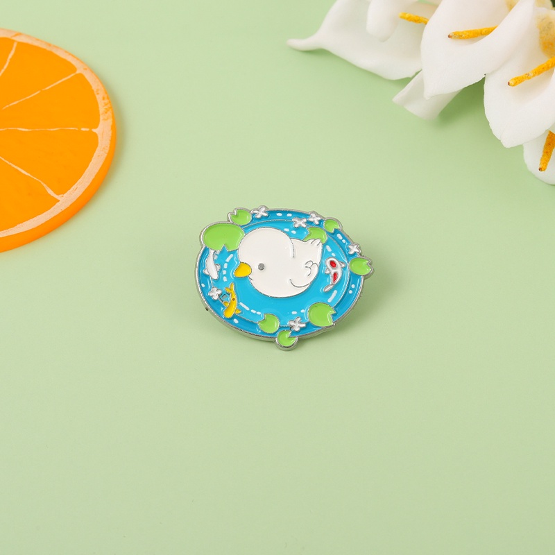 Trâm Cài Áo Hình Vịt Hoạt Hình Dễ Thương Cho Bé