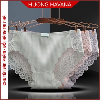  Quần lót su HAVANA gân caro pha ren - hàng cao cấp FLQ50