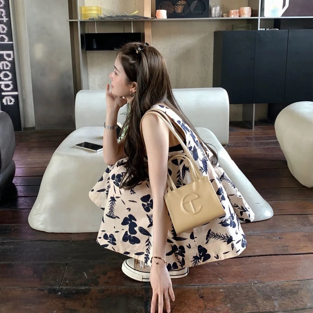 Đầm Không Tay Dáng Rộng Phong Cách Pháp Thời Trang Mùa Hè Cho Nữ