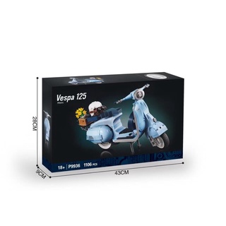 [CÓ SẴN] MÔ HÌNH VESPA BLUE 125