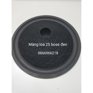 Màng loa bass 25 bose đen gân mút lỗ côn 35,5