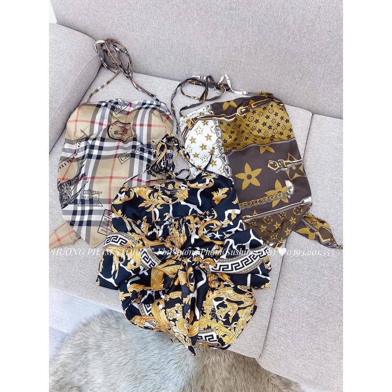 Áo yếm lụa hoa tiết | BigBuy360 - bigbuy360.vn