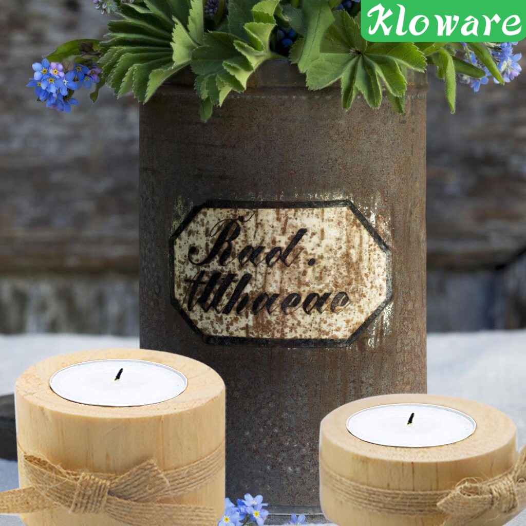 Giá Để Nến Bằng Gỗ Hình Viên Thuốc