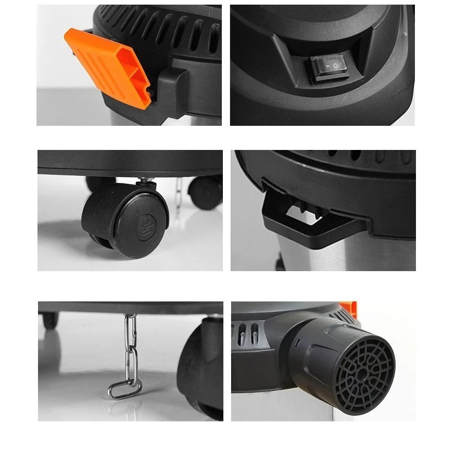 Máy hút bụi công nghiệp, Máy hút bụi YILI ELICTRIC cao cấp với công suất lên tới 1200W, chứa được 12L nước [BH 1 NĂM] | BigBuy360 - bigbuy360.vn