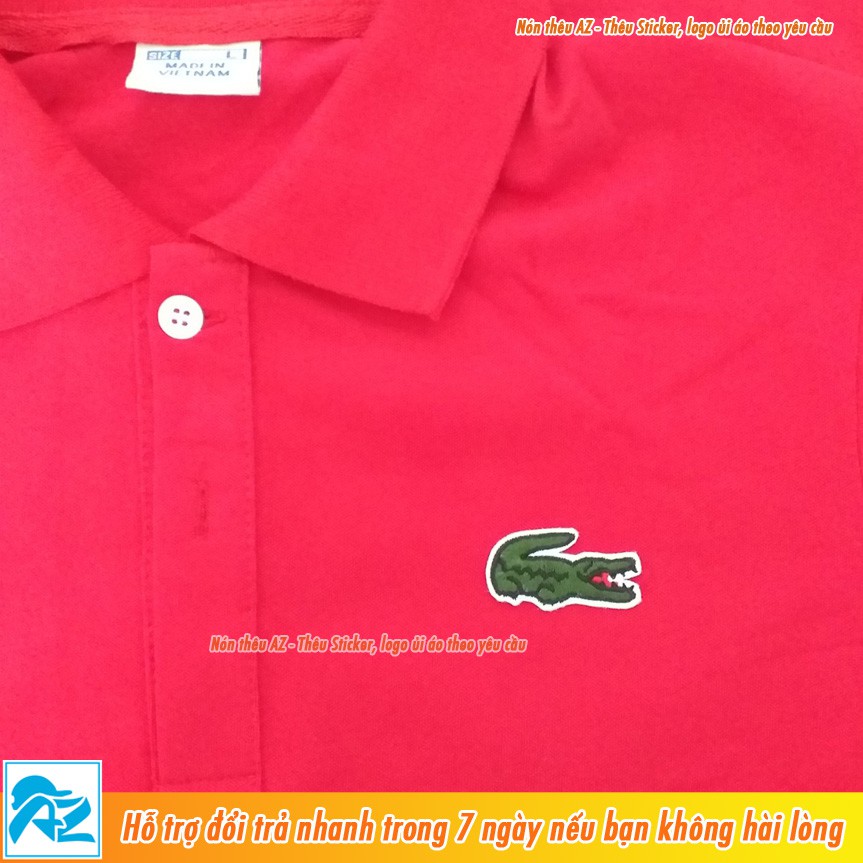 Sticker ủi thêu hình cá sấu Lacoste - Logo Patch ủi quần áo balo S59