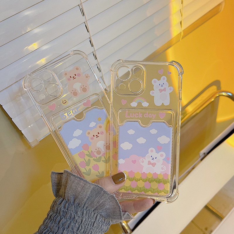 Ốp lưng IPhone  trong túi đựng thẻ ảnh lucky day 6/6s/6plus/6splus/7/7plus/8/8plus/xs/11/12/13/14/pro/max/plus/promax TT
