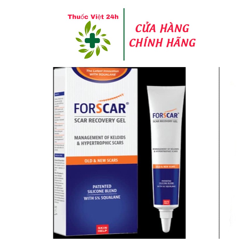Gel Forscar – Giúp mờ sẹo lồi, sẹo thâm, sẹo lâu năm – Tuýp 10ml – THUỐC VIỆT 24H
